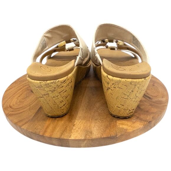 Skechers Women's Beverlee Sail Away Wedge Sandals Tan Size 10 Ring Accent - Picture 5 of 6